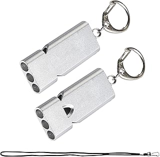 Survival whistles with three tubes, safety whistles for an outdoor emergency hike with strap and keychain for hiking, campsite, mountaineering.. DIAYTAR NIGERIA makes online shopping accessible to all with budget-friendly prices and reliable delivery.