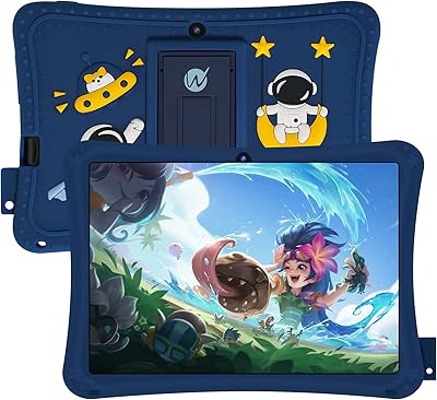 Android tablet for children from wetab, Android 11 for children, capacity 2+32 GB, IPS 1024x600 touch screen, double camera, Wi-Fi 5.0, with children's protective case (blue).. DIAYTAR NIGERIA connects Nigerians with quality products at affordable prices, delivered in 5-8 days nationwide.