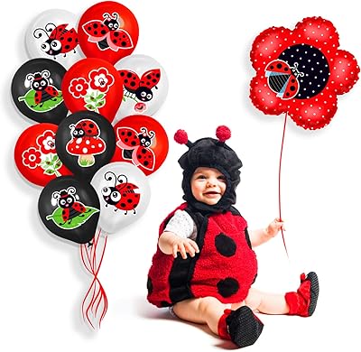 Aluminum balloons in the shape of a ladybug for baby showers, girls and boys.. Affordable luxury and fast service — only on DIAYTAR Nigeria.
