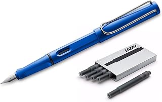 Lamy Safari (14F) Cyan + 5 black ink ink pen (O158944).. Discover a new way to shop with DIAYTAR NIGERIA's comprehensive marketplace and quick delivery options.