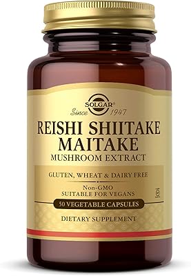 Solgar Reishi, Shiitake and Maitake mushroom extract, 50 capsules.. Shop for less and receive more with DIAYTAR NIGERIA's expansive e-commerce platform and nationwide delivery.