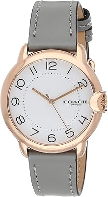 Women's Women's Women's Watch, White Dial and Gray Cow Leather Bracelet - 14503611, Gray.. Your one-click solution to affordable shopping, DIAYTAR NIGERIA delivers quality products nationwide.