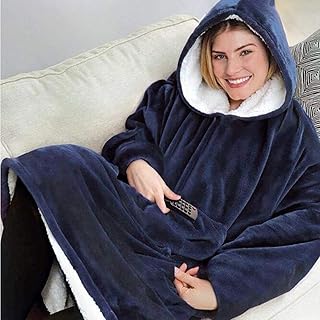 Sherpa hooded sweatshirt, super soft and hot giant hooded sweatshirt, coverage of portable hooded sweatshirt, super sweet hot cover, unique waist (blue).. Nigeria's fastest-growing e-commerce site offers unbeatable prices and delivery within 8 days.
