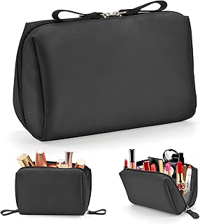 Nylon cosmetics bag, small light and waterproof makeup bag, small storage kit for cosmetics, travel toiletry, handbag for cosmetics, black.. Your trusted marketplace, DIAYTAR NIGERIA offers extensive variety with delivery within 8 days.