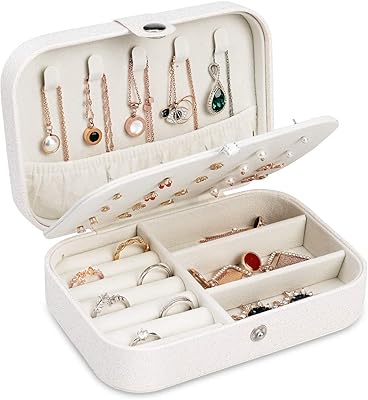 Travel jewelry case, double -layer travel jewelry box, travel jewelry bag, gift for women girls.. Thousands of choices. Zero hassle. All thanks to DIAYTAR Nigeria.