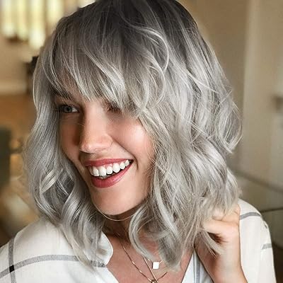 Wrong corrugated bob wig with bangs, natural shaded slave, synthetic hair shoulder length, short wigs curly for women, heat -resistant synthetic wig for girls, daily festive cosplay wig.. Experience retail therapy without the financial stress at DIAYTAR NIGERIA's affordable e-commerce platform.