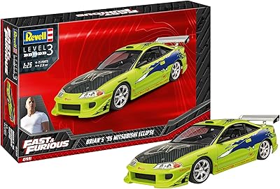 Revel 07691 Brian 1995 Mitsubishi Eclipse (Fast and Furious) Kit of car model molded under pressure on a scale 1:25.. Experience the ultimate in shopping convenience with DIAYTAR NIGERIA's vast catalog and 5-8 day delivery.