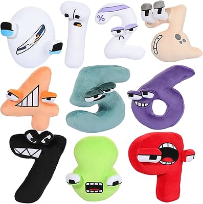 Lore alphabet toy toy, 10 Lelleur-Eye plush dolls for children and adults, birthday choice for toy lovers (0-9).. Shop with confidence at DIAYTAR NIGERIA, Nigeria's premier affordable e-commerce platform.