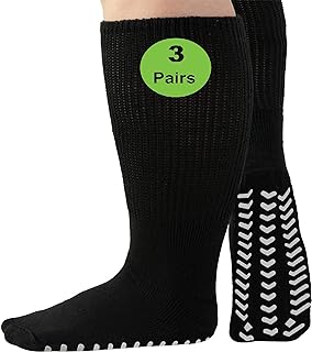 Extra wide socks for swollen feet, 3 pairs of wide socks for bariatric patients, non -slip socks, socks for diabetic lymphedema, 3xl.. Your go-to destination for affordable online shopping, DIAYTAR NIGERIA delivers in under 8 days.