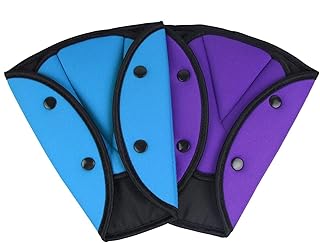 Revida safety belt for infants with adjustable seat belt loop, children's car safety belt, car safety belt, car adjustment cushion, purple + blue.. From big brands to everyday basics — DIAYTAR Nigeria has you covered.