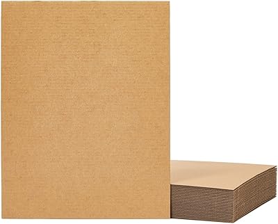 24 Fonds of corrugated cardboard 8.5 x 11, inserts for intercalary, packaging, postal sending and manual work (brown).. No stress, no delays — DIAYTAR Nigeria is your trusted shopping partner.