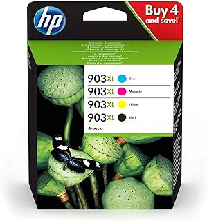 Original ink cartridges HP 3HZ51AE 903XL with high yield, black/cyan/magenta/yellow, Multipack.. DIAYTAR NIGERIA transforms dreams into deliveries with our affordable prices and reliable shipping.