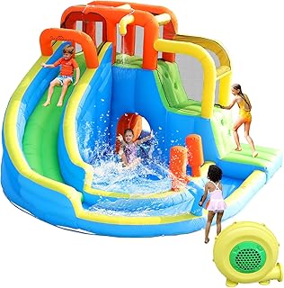 Inflatable aquatic slide Sun Sports Rebounding House 9 in 1 for children with slide.. Shop smart, shop DIAYTAR — Nigeria’s trusted e-commerce site.