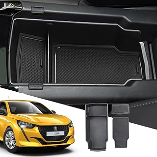 SXCY Central console storage box for Peugeot 208 E-208 / PEUGEOT 2008 E-2008 2020 2021, Inner storage box Armrest tray car accessories.. DIAYTAR Nigeria: Where affordability meets fast and reliable e-commerce service.