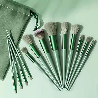 Isiniao 13 Pieces Set of makeup brushes brushes of luxury Synthetic Luxury Makeup Professional Foundation Powder Corrector Shadow Blush Sharrine Set of Makeup Brushes With Women's Bag.. DIAYTAR NIGERIA: Your trusted e-commerce partner with extensive product choices and affordable delivery.