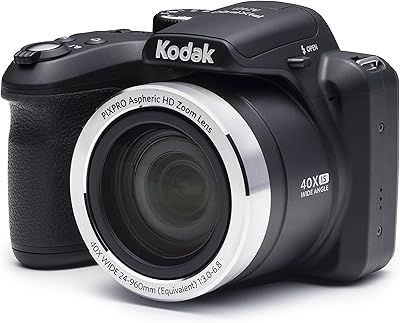 Koodak ASTRO ZOOM CAME CAME ZOOM AZ401-BK 16 MP with 40x optical zoom and 3-inch PixPro LCD screen (Black).. Shop smart, shop DIAYTAR — Nigeria’s trusted e-commerce site.