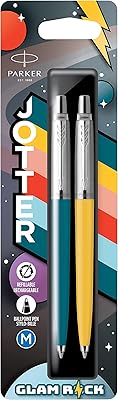 Parker Jotter Originals ball pens | GLAM ROCK collection | Blue peacock and yellow sun | Blue ink | 2.. DIAYTAR NIGERIA combines extensive product options with budget-friendly prices, delivered in 5-8 days.
