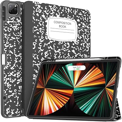 SOKE shell for iPad Pro 12.9 2022/2021 with pencil holder - [Complete body protection + 2nd generation Apple stylus + standby/Automatic waking up], Flexible TPU rear shell for iPad Pro 2022/2021 12.9 "(Black Book).. DIAYTAR NIGERIA makes quality accessible to all with our affordable prices and quick delivery service.