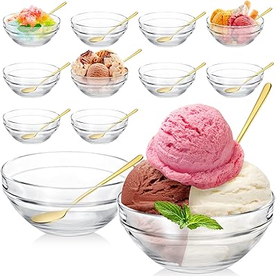 Set of 12 bowls and steel ice cream.. Experience DIAYTAR NIGERIA, where extensive product variety meets pocket-friendly prices and reliable delivery.