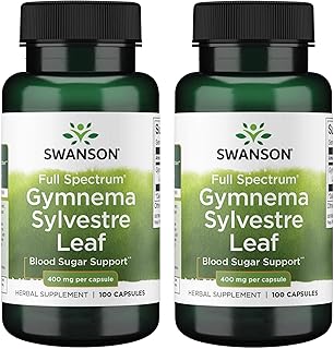 Swanson Gymnema Sylvestre Leaf - Traditional supplement for blood sugar support - Ayurvedic grass favoring the support of blood sugar and metabolic function - (100 capsules, 400 mg each) 2 packages.. Enjoy a hassle-free shopping experience with DIAYTAR Nigeria, where products are categorized for your convenience and delivery is always on time.