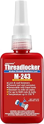 Blue thread blocker M-243 Average force, 1.69 FL OZ/50 ml, nuts for nuts/bolts, removable locking, waterproof and sealed ties, metal glue with anaerobic hardening.. Affordable luxury and fast service — only on DIAYTAR Nigeria.