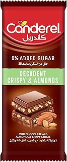 Canderel milk chocolate bar with almonds and crunchy seeds, 100g.. DIAYTAR NIGERIA: Where affordable shopping meets reliable nationwide delivery in less than a week.