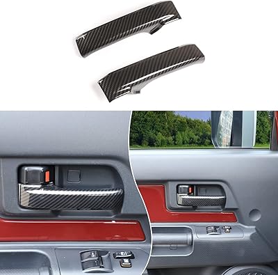 Carbon fiber carbon fiber carbon door handle cover for Toyota@fj Cruiser 2007-2021, 2 rooms (black).. Nigeria's e-commerce leader delivers unmatched variety and value to your doorstep in just 5-8 days.