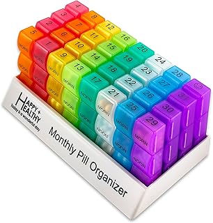 Monthly pillow-Organizer of Daily Morning/Evening Medicines 32 Compartments for each day, Box Distributor of Pills and Distributor of Pills-BS0830J New Month Arc-en-Ciel Morn-Back.. DIAYTAR NIGERIA delivers affordability and convenience to your doorstep within 8 days of purchase.