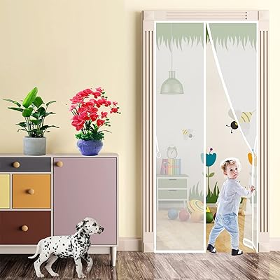 Mosquito net door, 105x265 cm, magnetic mosquito net with automatic locking, high density anti-drum mesh curtain, prevents insects and mosquitoes from entering, lets in a fresh, white, size 663 breeze 663.. Get more for less on DIAYTAR Nigeria — Nigeria’s favorite e-commerce platform.