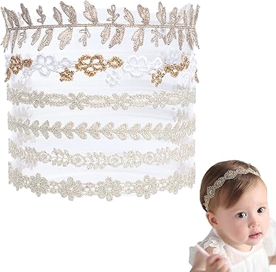 Lot of 5 to 6 lace strips for baby girls, elastic headband with princess flowers for newborn, accessories for all-little hair.. Your complete e-commerce destination, DIAYTAR NIGERIA combines variety with budget-friendly nationwide shipping.