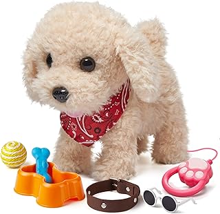 Remote -controlled electronic toy for dog toy soft toy and cuddly to walk to bark and stir the tail.. DIAYTAR NIGERIA brings the marketplace to your home with budget-friendly prices and nationwide delivery.