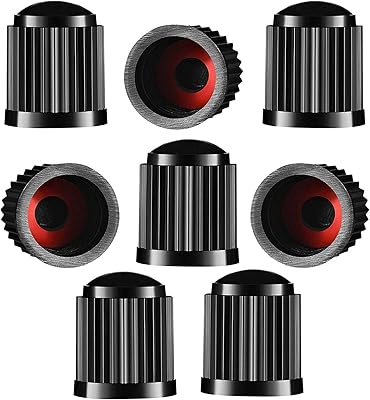 Miracle July 8pcs Tire valve cap, plastic car tire valve bottles with waterproofing ring for sports cars, motorcycles, trucks, bikes, black.. DIAYTAR NIGERIA makes quality accessible with our affordable prices and dependable delivery service.