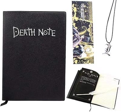 Reove Death Note Carnet with pen pen, anima anima theme Death Note Cosplay Carnet, gifts for cosplay enthusiasts, can be used as a diary and notebook notes.. DIAYTAR NIGERIA: Your gateway to affordable online retail with reliable delivery within the week.