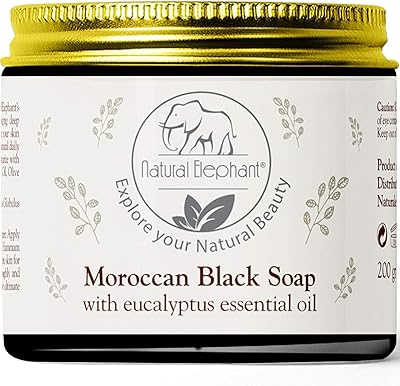Moroccan black soap with an essential oil of eucalyptus of natural elephant 200 g.. Shop smart with DIAYTAR NIGERIA, offering a vast product range delivered to your doorstep within a week.
