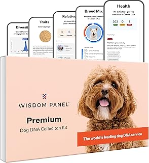 Panel Wisdom Premium: The most complete dog DNA test for more than 200 health tests | precise determination of the race and the line | Characteristics | Parents | Genetic diversity | veterinary consultation.. Your budget-friendly online marketplace, DIAYTAR NIGERIA delivers a world of products in just 5-8 days.