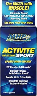 MUL MHP MULTIVITAMINES ACTIVE SPORT, 25 vitamins and minerals, nitric oxide booster, digestive enzymes, antioxidants, 120 tablets.. Nigeria's favorite online shopping platform, DIAYTAR offers unbeatable prices and delivery within a week.