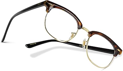 Glasses blocking vintage-inspired blue light, a classic half-century frame, transparent lens frame, one-sized size.. No more overpriced stores — DIAYTAR Nigeria brings the best to your door.