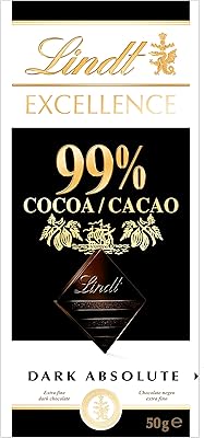 Dark chocolate Lindt Excellence 99% - 50 grams.. Skip the lines and shop online — DIAYTAR Nigeria delivers to your door in days.