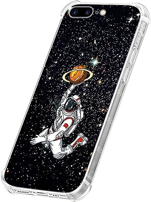 Yekomon Transparent Coque Design Basketball Astronaut for girls, shocking shell with polyurethane silicone bumper resistant to heat and scratches for Apple iPhone 8 Plus/7.. Navigate countless options with DIAYTAR NIGERIA's comprehensive marketplace and budget-friendly shipping.