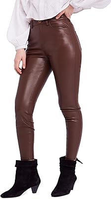 Skinny pants high size in vegan leather for women.. The best online shopping experience in Nigeria — DIAYTAR delivers it all.