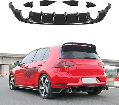 Exhaust outlet output of air bumper diffuser outlet compatible with Volkswagen Golf 7.5 MK7.5 GTI R 2018-2020 TCR.. With DIAYTAR Nigeria, everything is within reach — and within budget.