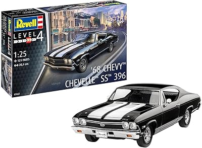 RV07662 plastic model 1: 25-1968 Chevrolet S396 Black 1 25.. Shop with purpose at DIAYTAR NIGERIA, where your money goes further and delivery is always prompt.