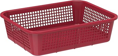 Small storage basket for cosmoplast - dark red plastic fruits.. Shop with purpose at DIAYTAR NIGERIA and receive products at unbeatable prices within the week.