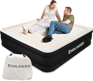 Pneumatic mattress England California King size with integrated pump - luxury double inflatable bed for home, travel and campsite - high -end inflatable bed for children and adults - Black.. Shop across categories at DIAYTAR NIGERIA and enjoy budget-friendly nationwide shipping in 5-8 days.