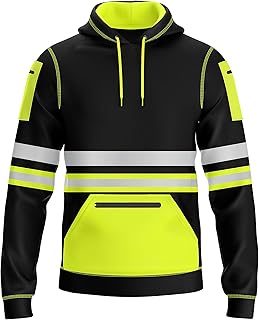 My Mix Trends Hi Face for Men's Hooded Sweatm with Reflective Safety Strip, several zipped pockets and high -visibility cord.. Affordable shopping made easy on DIAYTAR Nigeria, with fast delivery from 5 to 8 days.