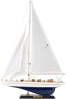 NOTIMUL wooden sailboat, YACHT 19 "model, business scale replica, nautical birthday party decoration for boys, personalized gift.. DIAYTAR NIGERIA: Where every search leads to affordable products delivered promptly across Nigeria.