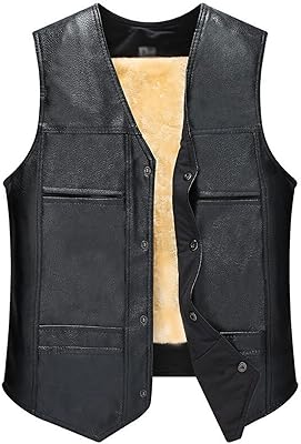Leather clothing for men's men's vest motorbikes.. DIAYTAR NIGERIA makes quality accessible with our affordable prices and dependable delivery service.