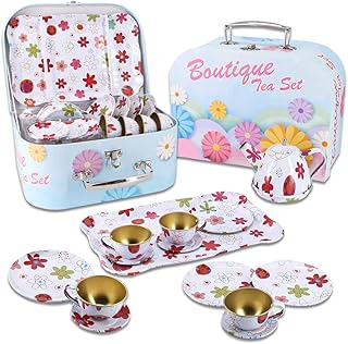 Set of tea for little girls kitchen simulation game birthday gift.. DIAYTAR NIGERIA delivers what you want at prices you'll love, all within 5-8 days nationwide.