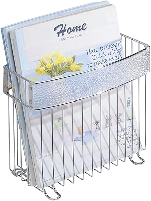 Idesign 3350 metal standing holder for storage of books and newspapers for bathroom, office, bedroom and rooms 5.5 "x 10" x 21.5 ".. Shop easy, pay less, get it fast — with DIAYTAR Nigeria.