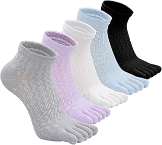 Race socks with five cotton toes for women, small sports socks, pack of 5 pairs, multicolored, one -sized size.. DIAYTAR NIGERIA: Where affordability and variety meet with convenient delivery within 8 days.